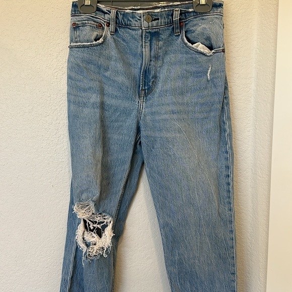 Abercrombie & Fitch The 90's Straight Ultra High Rise Jeans - 27/4 Short - Picture 2 of 5